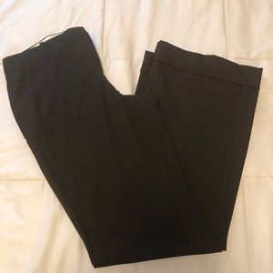 Chocolate brown straight leg cuffed trouser